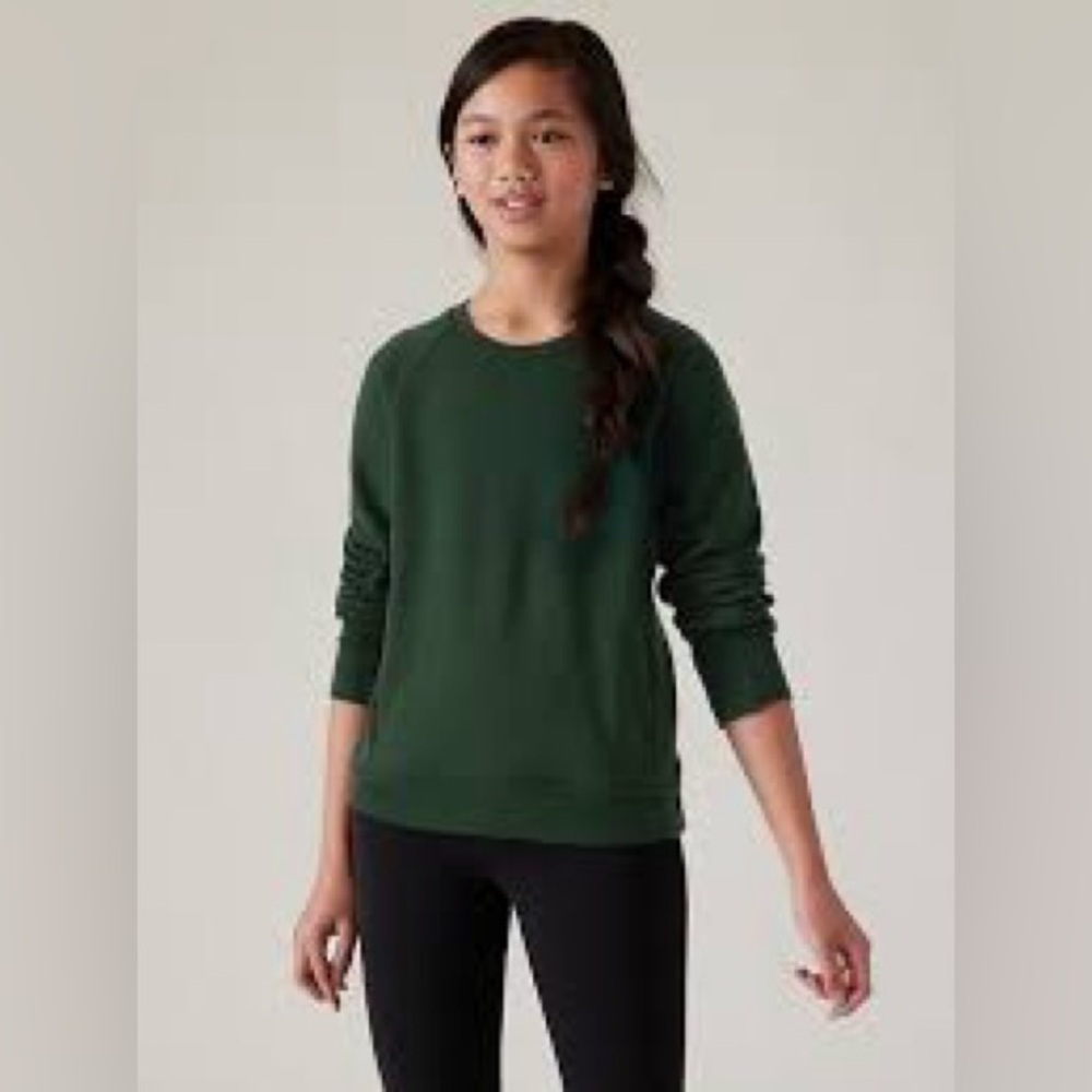 ATHLETA GIRL green balance sweatshirt